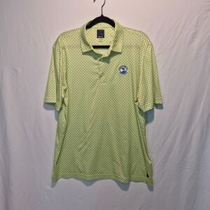 Greg Norman X-Lite  Pebble Beach Golf Links Polo Shirt Mens L Green Resort Wear